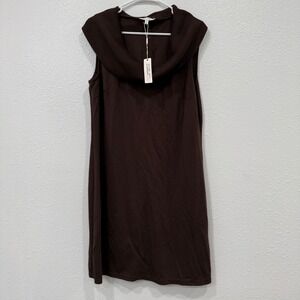 Spense Brown‎ Sleeveless Cowl Neck Dress Women's Size 14 New with Tags